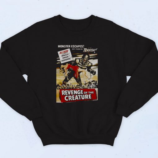 Revenge Of The Creature Monster Escapes Vintage Sweatshirt