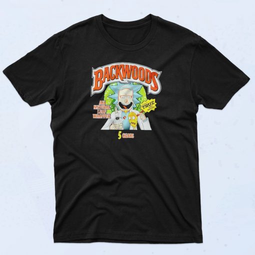 Rick Morty Backwoods All Natural Leaf Classic 90s T Shirt