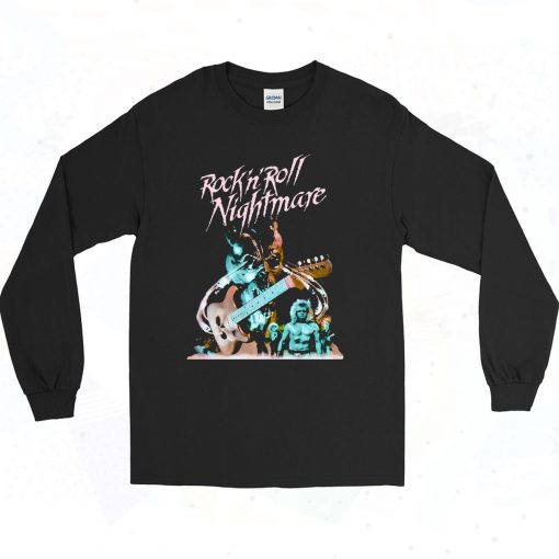 Rocknroll Nightmare Horror Movie Authentic Longe Sleeve Shirt