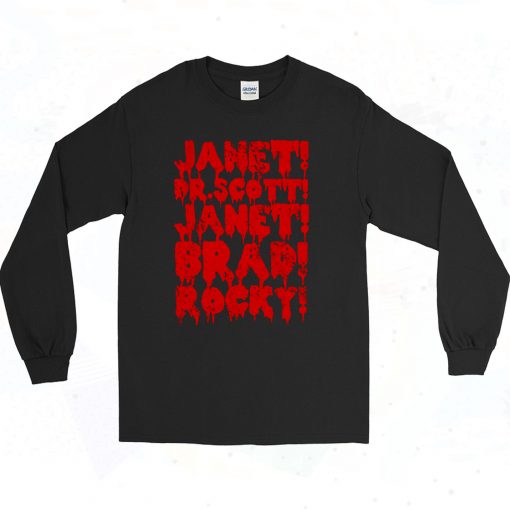 Rocky Horror Janet Brad Authentic Longe Sleeve Shirt