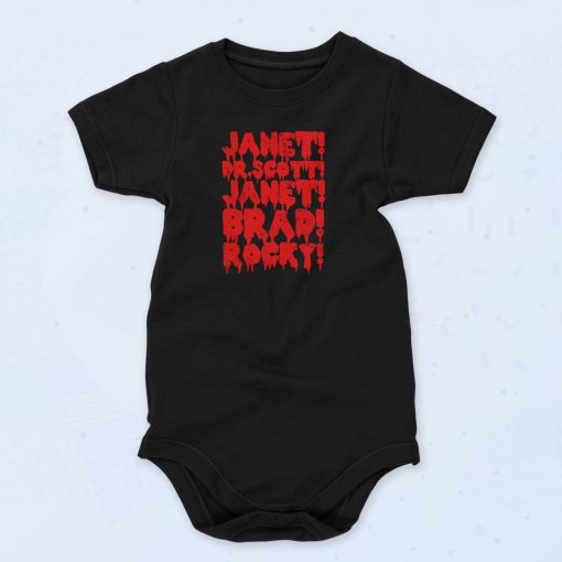 Rocky Horror Janet Brad Vintage Style Baby Onesie