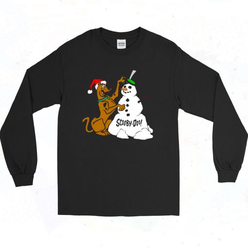 Scooby Doo And The Snowman I Will Be Your Stylist Authentic Longe Sleeve Shirt