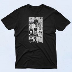 Serial Killers Manson Dahmer Gacy Mugshot Classic 90s T Shirt