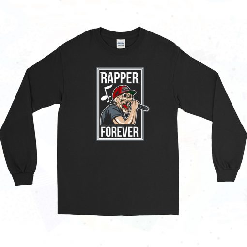 Skull Rapper Forever Vintage 90s Long Sleeve Shirt