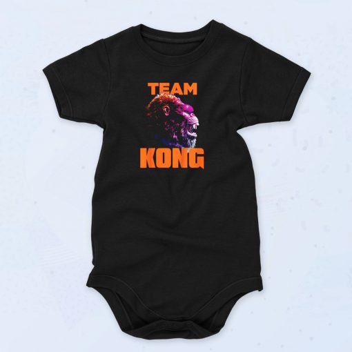 Team Kong Neon Vintage Style Baby Onesie