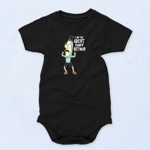 The Great Poopy Buttholio Vintage Style Baby Onesie