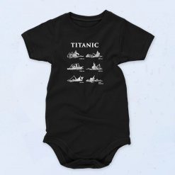 Titanic Chronology Of Accidents Vintage Style Baby Onesie