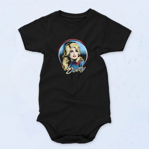 Vintage Dolly Parton Western 90s Baby Onesies