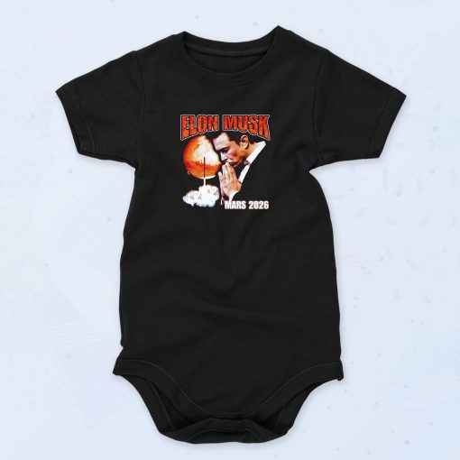 Vintage Elon Musk Go To Mars 2026 90s Baby Onesies