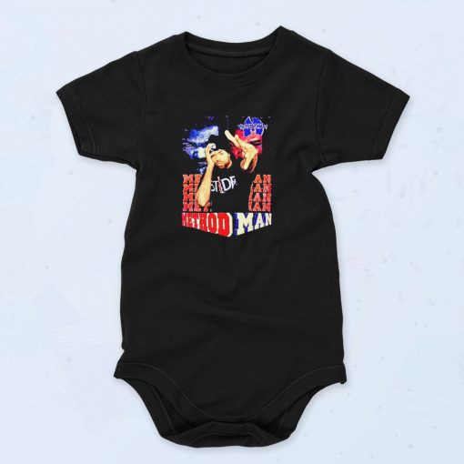 Vintage Method Man Wu 90s Baby Onesies