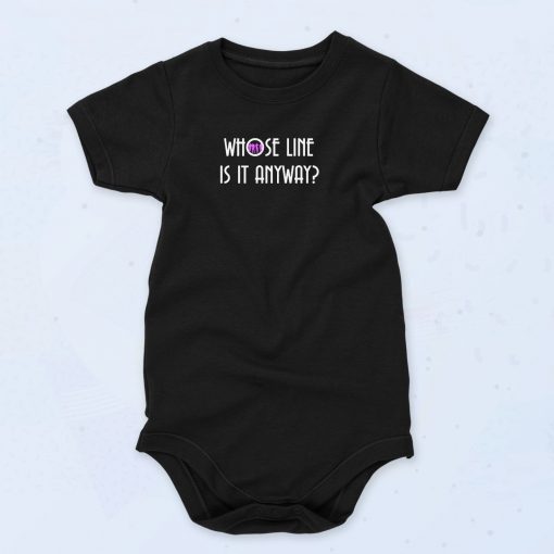 Whos Line Is It Anyways Retro Tv Show Vintage Style Baby Onesie