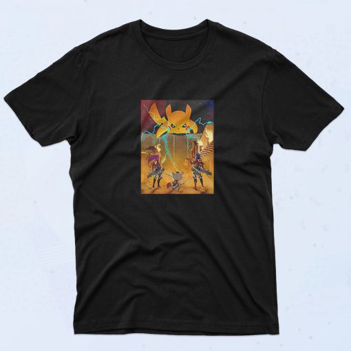 Attack on Pikachu Fashionable T Shirt