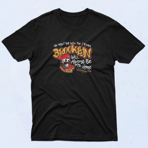 Brooklyn Hip Hop Quote Skull Graphic T Shirt