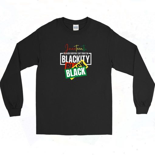 Juneteenth Black Freedom Vintage Style Long Sleeve Shirt