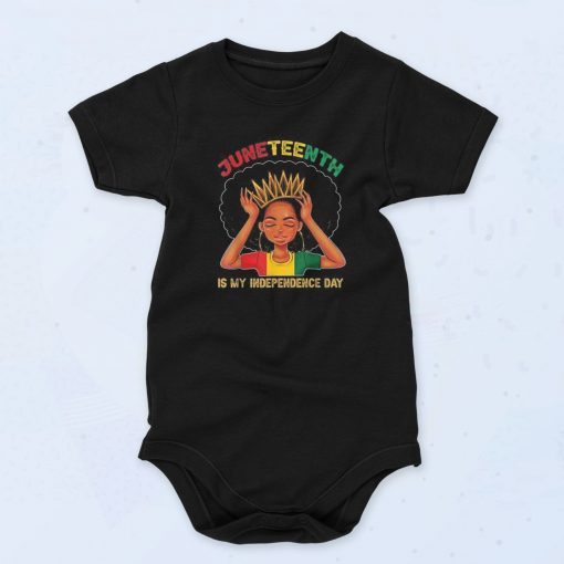 Juneteenth Is My Independence Day Unisex Baby Onesie