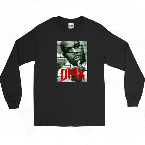 RIP DMX Photo Vintage Style Long Sleeve Shirt