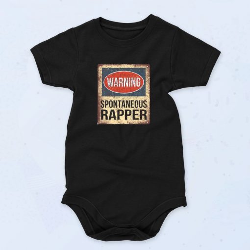 Spontaneous Rapper Unisex Baby Onesie