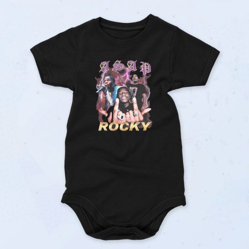 Asap Rocky Middle Finger Unisex Baby Onesie