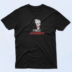 Free Julian Assange Graphic T Shirt