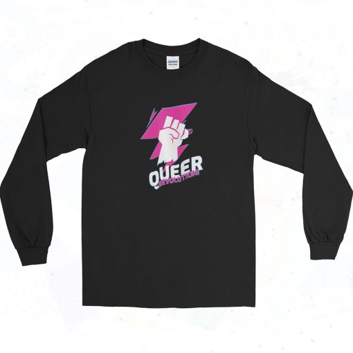 Queer Revolution Vintage 90s Long Sleeve Shirt