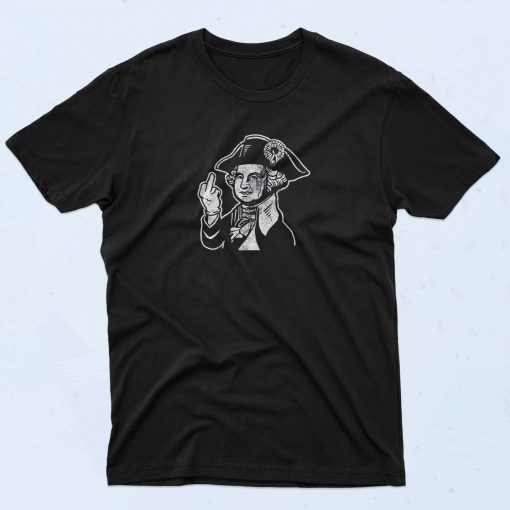 Retro George Washington Middle Finger T shirt