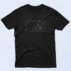 Sad Boy Line Graphic T Shirt