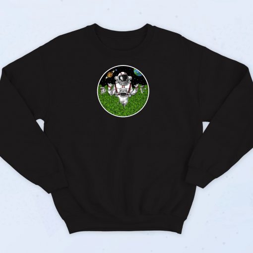 Space Astronaut Weed Sweatshirt