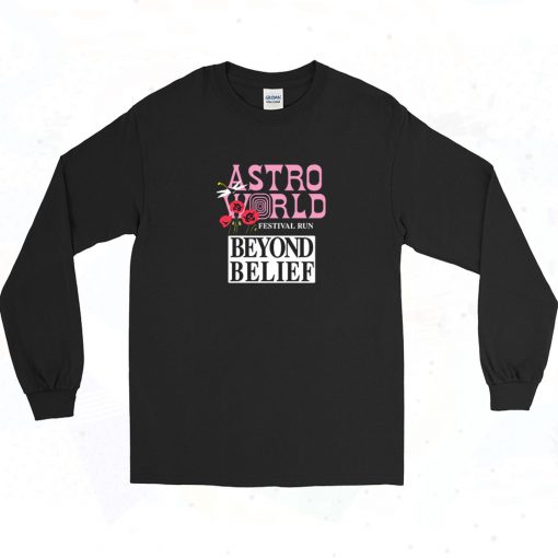 Astroworld Beyond Belief Vintage 90s Long Sleeve T Shirt