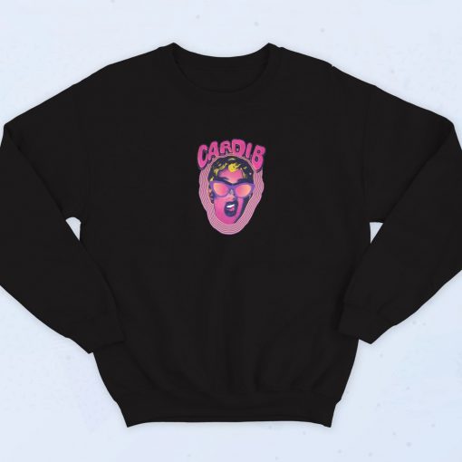 Cardi B Face Pink Rapper Sweatshirt