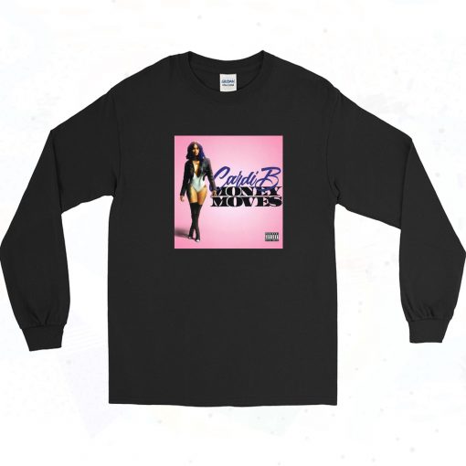 Cardi B Money Moves Vintage Long Sleeve Shirt