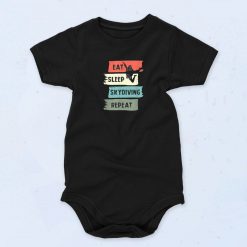 Eat Sleep Skydiving Repeat Unisex Baby Onesie