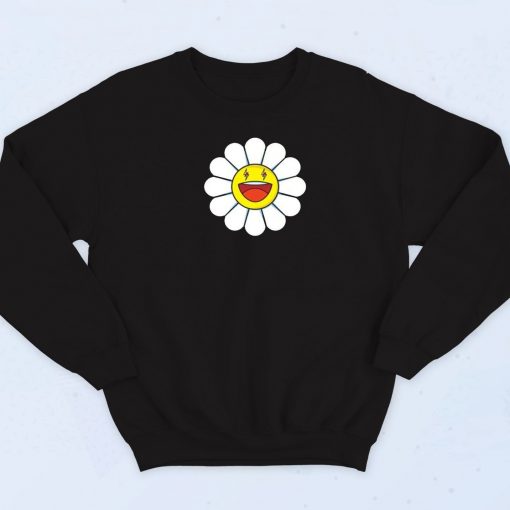 J Balvin Blanco Takashi Murakami Smiling Sweatshirt