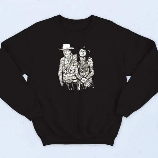 John Wayne And Lil Wayne Graphic Sweatshirt