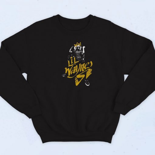 Lil Wayne King Wayne Crown Graphic Sweatshirt