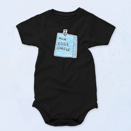 Milk Eggs Cheese Unisex Baby Onesie