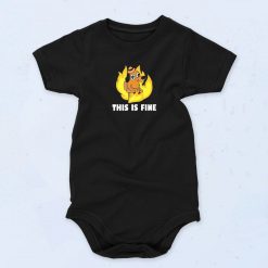 This Is Fine Dog Internet Unisex Baby Onesie