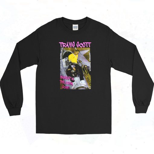 Travis Scott Highest in the Room Vintage 90s Long Sleeve Shirt