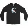 Alien With Astronaut Vintage 90s Long Sleeve Shirt