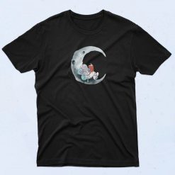 Alien With Astronaut at the Moon T Shirt