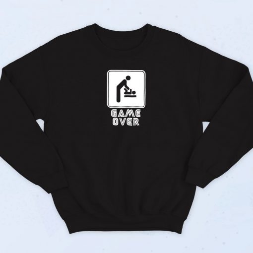 Game Over New Baby Graphic Sweatshirt