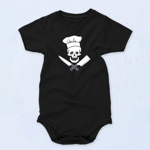 Head Chef Skull Unisex Baby Onesie