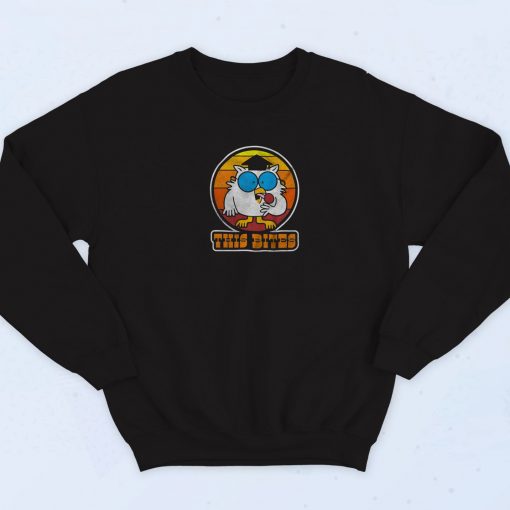 Mr Owl Lick This Bites Artwork Sweatshirt