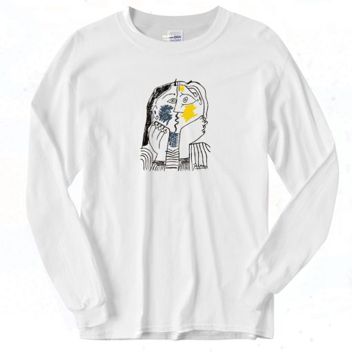 Pablo Picasso The Kiss Vintage Long Sleeve Shirt