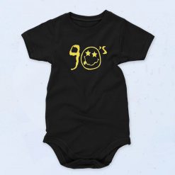 Rave Smile 90s Unisex Baby Onesie