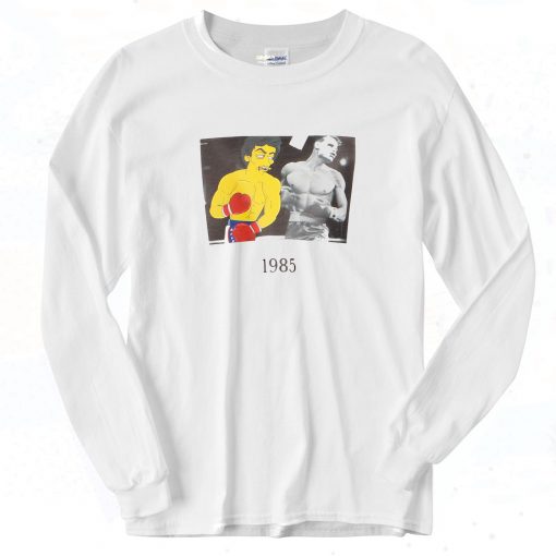 Rocky IV Cartoon Vintage Long Sleeve Shirt