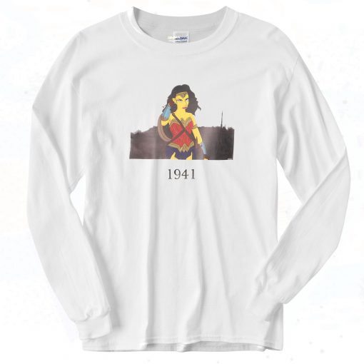 Wonder Woman 1941 Vintage Style Long Sleeve Shirt