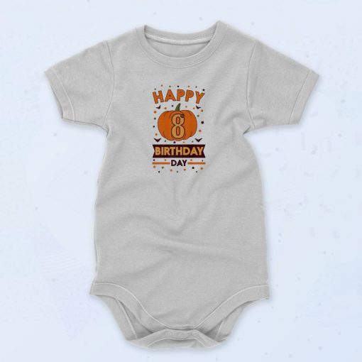 8Th Pumpkin Halloween Unisex Baby Onesie