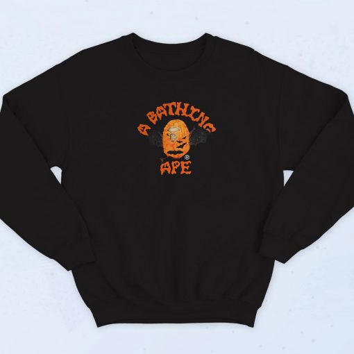 Bape Halloween Pumpkin Sweatshirt