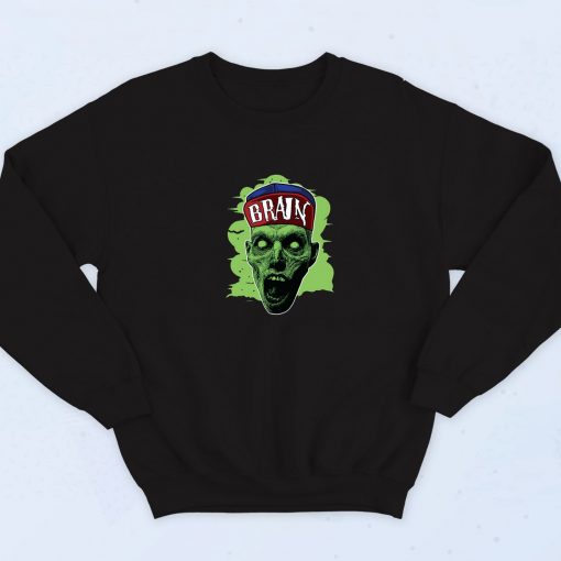 Brain Swag Zombie Funny Art Sweatshirt