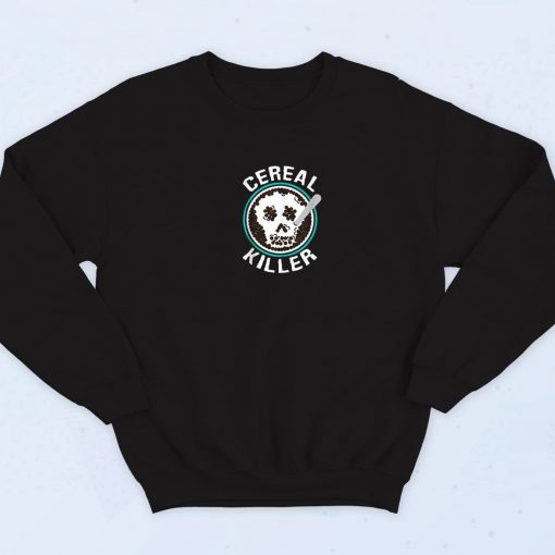 Cereal Killer Skull Retro Sweatshirt